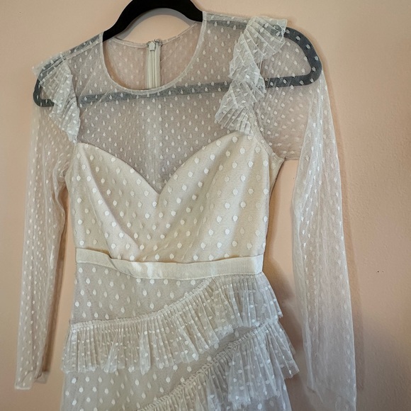 Revolve Dress: BCBGMaxazria Pleated Tulle Mini Dress - Picture 4 of 5